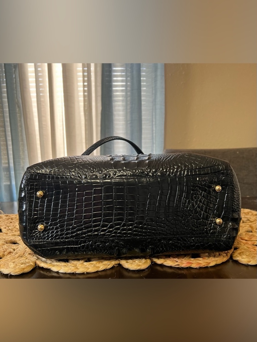 Brahmin Ezra Black Melbourne Tote with Matching Wallet - Picture 8 of 14